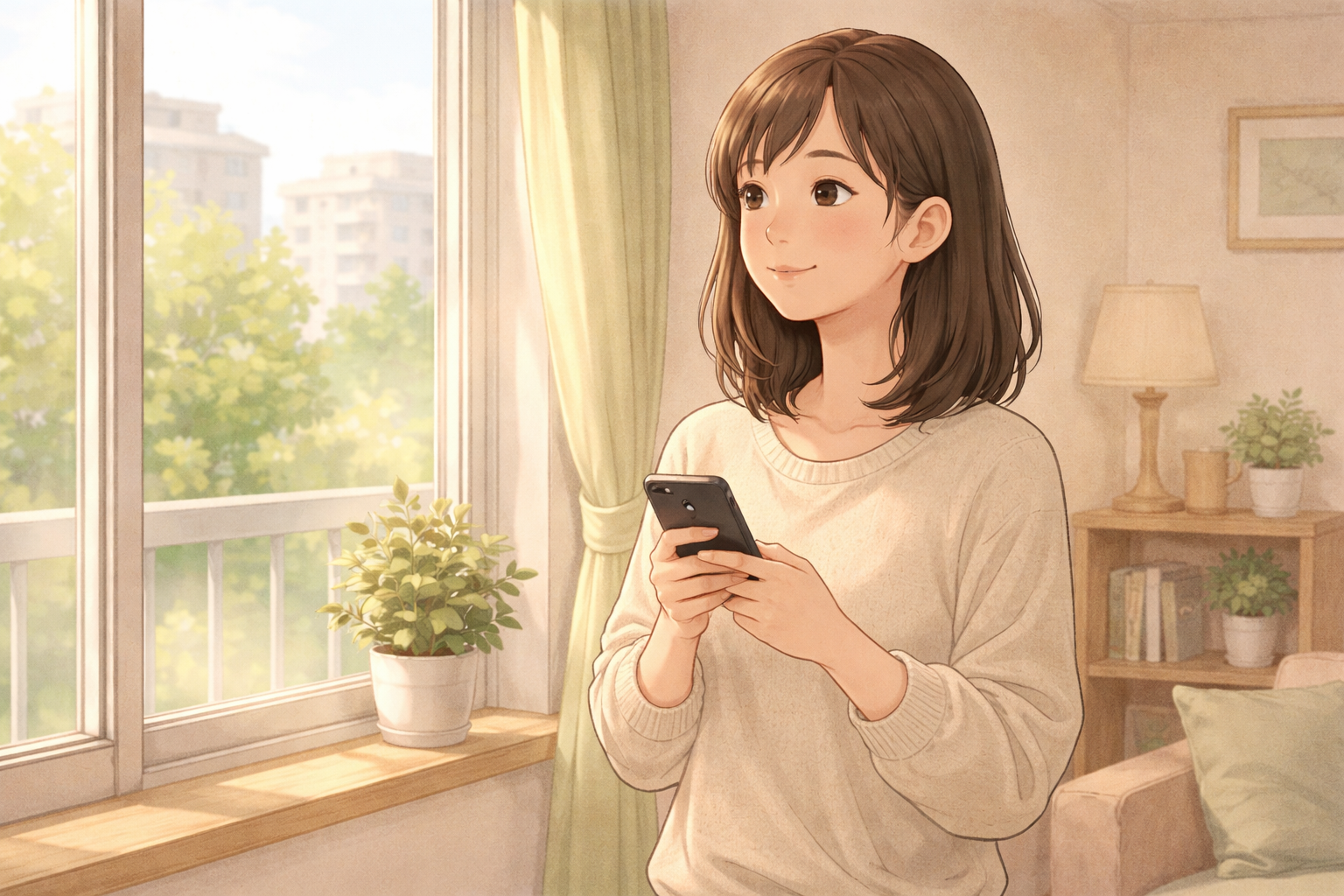 お金がなくて悩む一人暮らし女性のイメージ