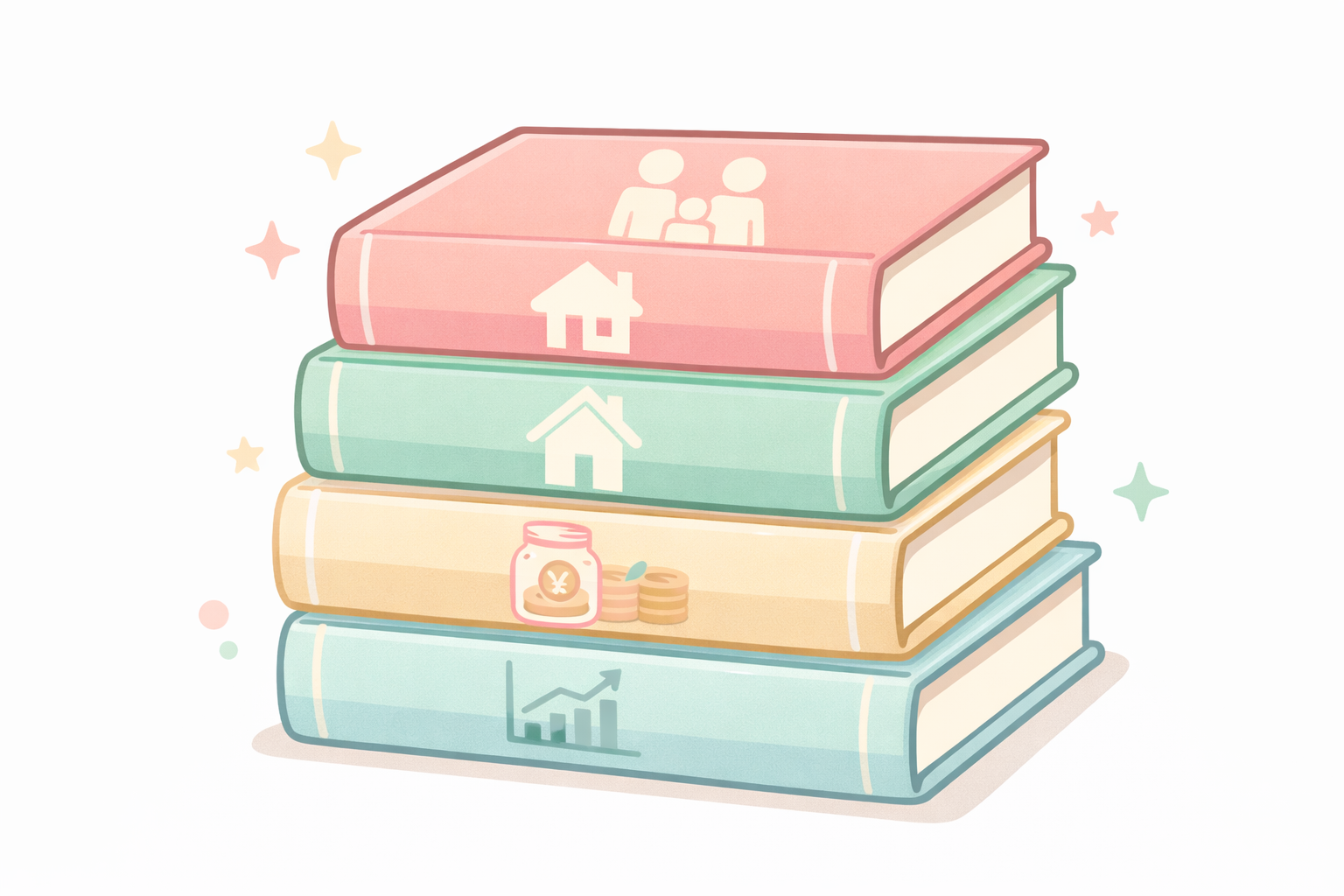 お金の本を読む30代女性のイメージ画像